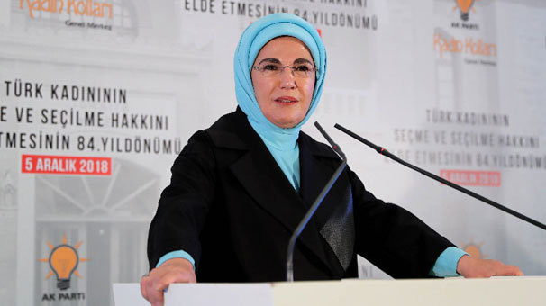 Emine Erdoğan: 'Kadınlarımızın yerel yönetimlerde söz sahibi olmasını destekliyoruz'